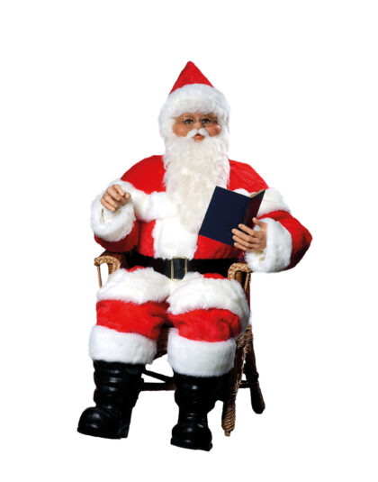 0408-A Tomte i stol med bok