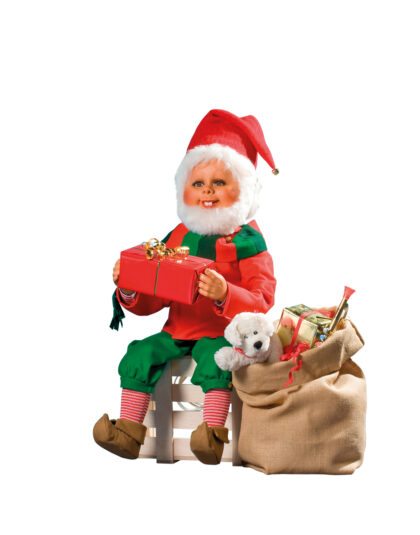 0536 Tomtenisse med julklappssäck