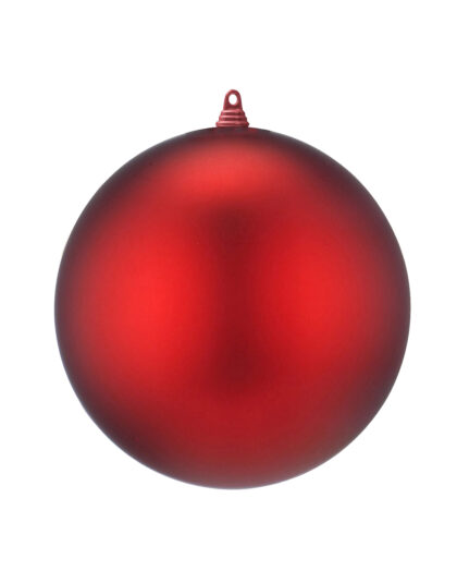 Kula 20 cm röd matt