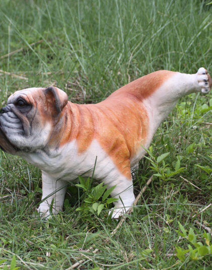 Kissande hund glasfiber