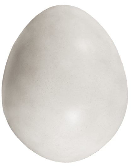 stort ägg 100cm glasfiber